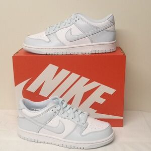 Nike Dunk Low/ 6Y=7.5w /white, Glacier blue/FB9109105